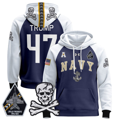Navy MID 2024 Pullover Hoodie V4