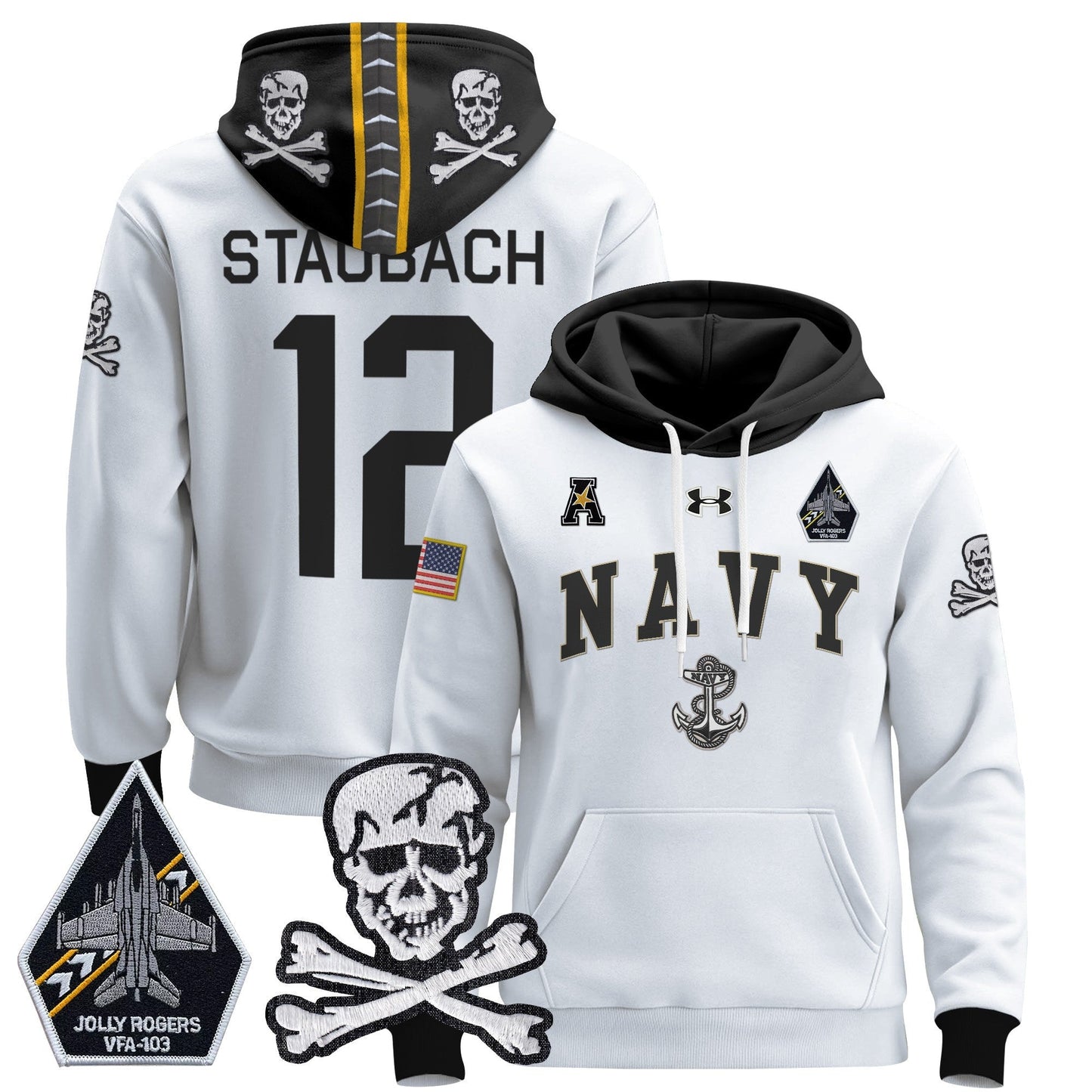 Navy MID 2024 Pullover Hoodie V4