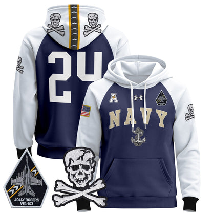 Navy MID 2024 Pullover Hoodie V4