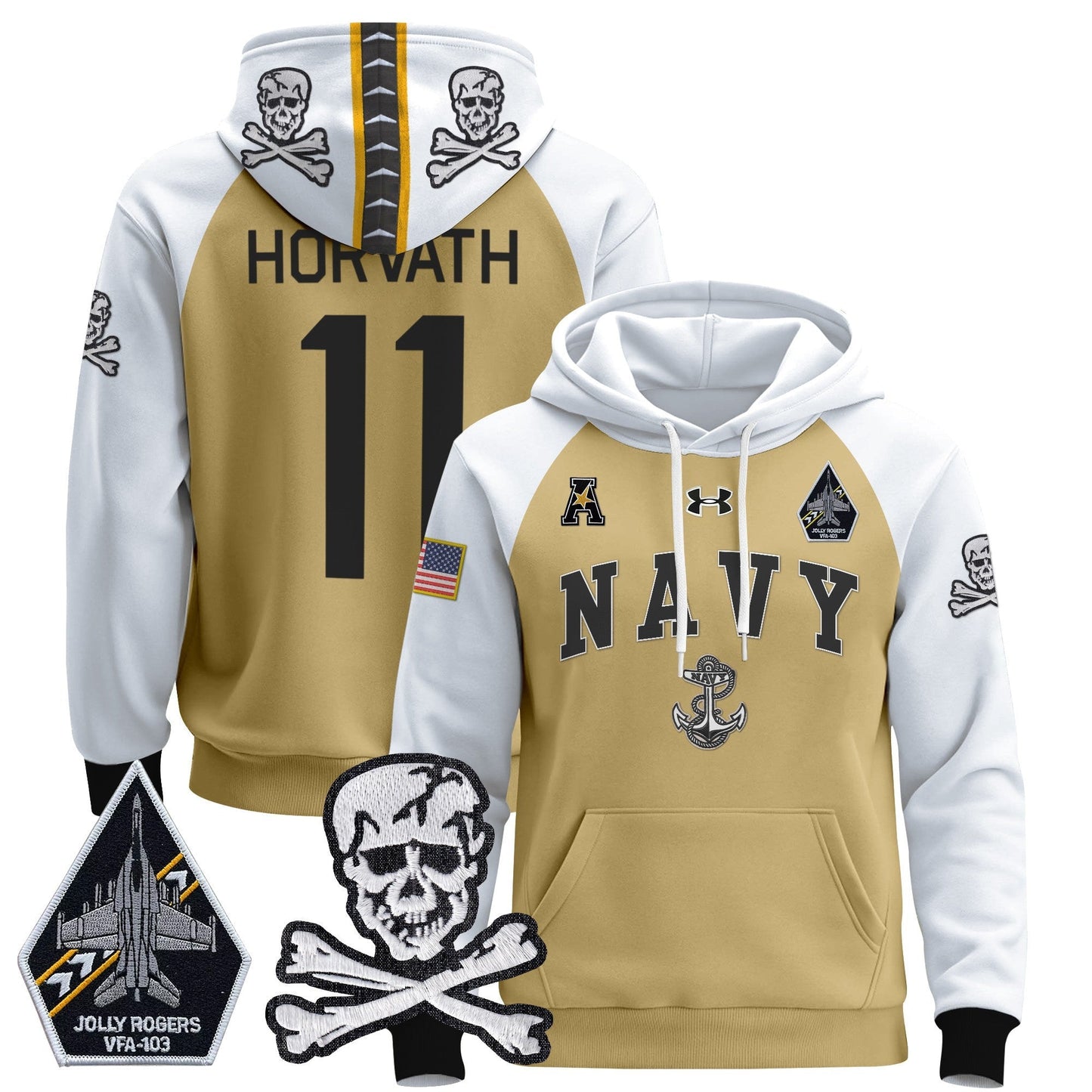 Navy MID 2024 Pullover Hoodie V4