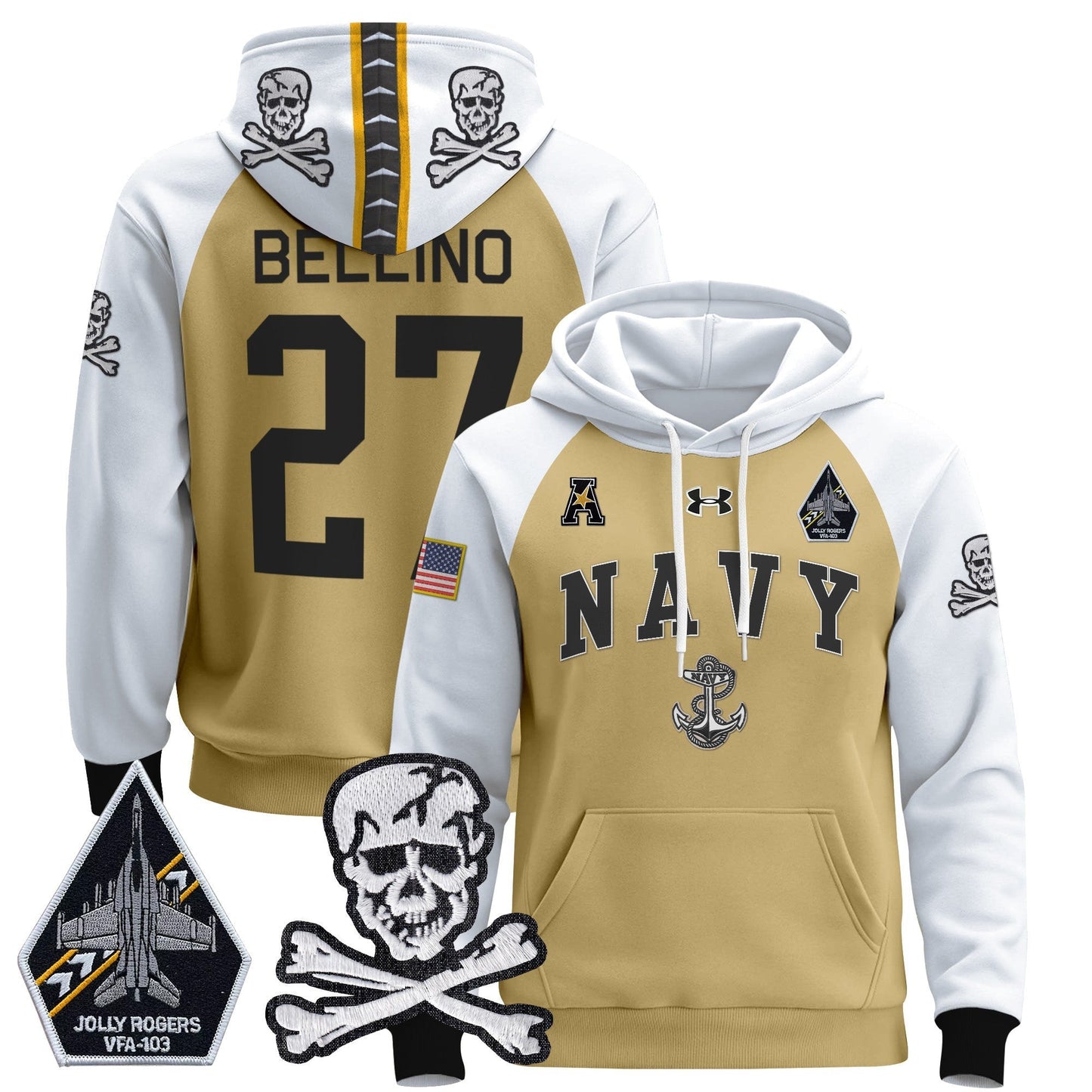 Navy MID 2024 Pullover Hoodie V4