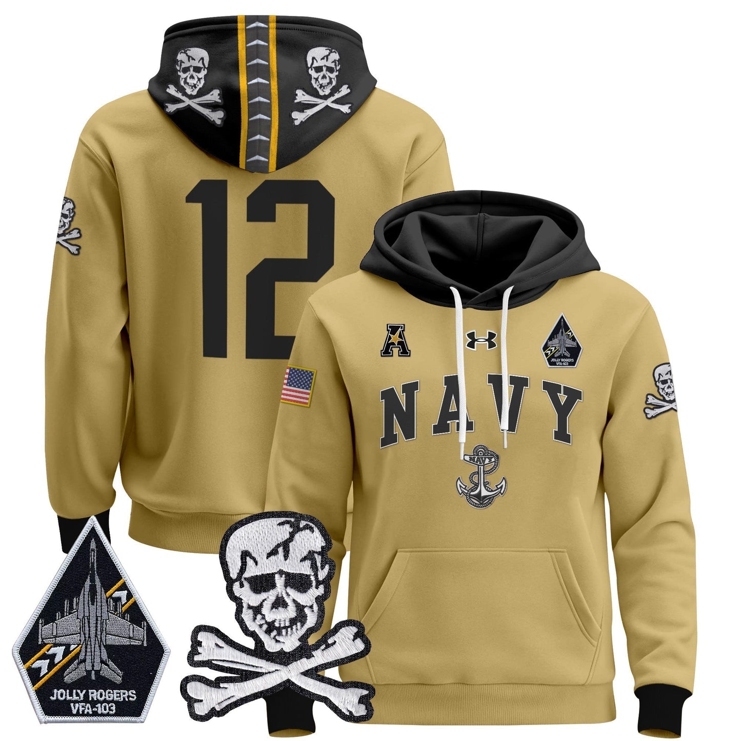 Navy MID 2024 Pullover Hoodie V4