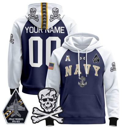 Navy MID 2024 Custom Pullover Hoodie V4