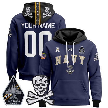 Navy MID 2024 Custom Pullover Hoodie V4