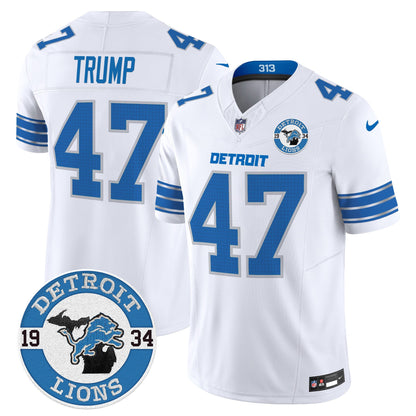 Men's Detroit Lions 2024 Vapor Limited Jersey - Est. 1934 Patch - All Stitched