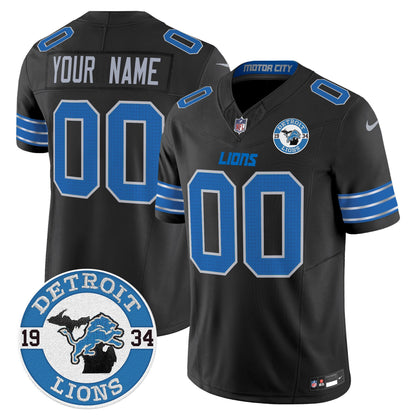 Detroit Lions 2024 Vapor Limited Custom Jersey - Est. 1934 Patch - All Stitched
