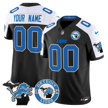 Detroit Lions 2024 Vapor Limited Custom Jersey - Est. 1934 Patch - All Stitched