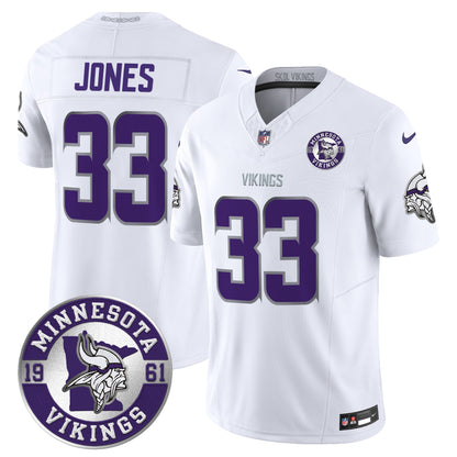 Men's Minnesota Vikings 2024 Vapor Limited Jersey - Est. 1961 Patch - All Stitched