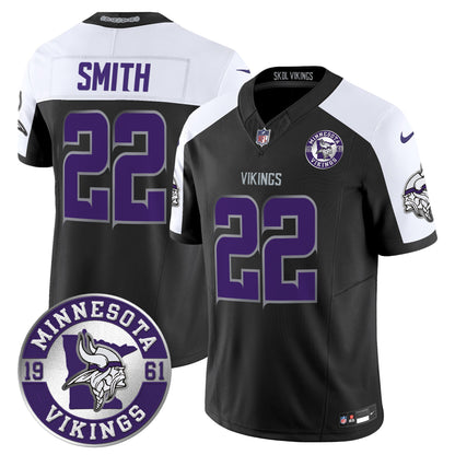 Men's Minnesota Vikings 2024 Vapor Limited Jersey - Est. 1961 Patch - All Stitched