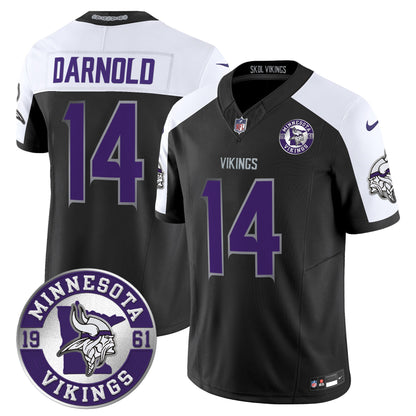 Men's Minnesota Vikings 2024 Vapor Limited Jersey - Est. 1961 Patch - All Stitched