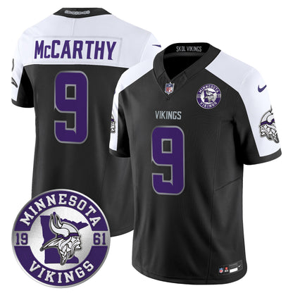 Men's Minnesota Vikings 2024 Vapor Limited Jersey - Est. 1961 Patch - All Stitched