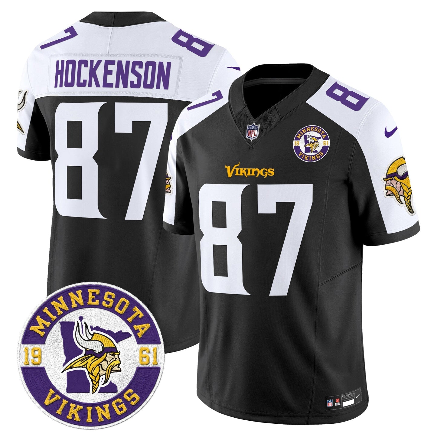 MIN King Of The North Patch Vapor Limited Jersey - Est. 1961 Patch - All Stitched