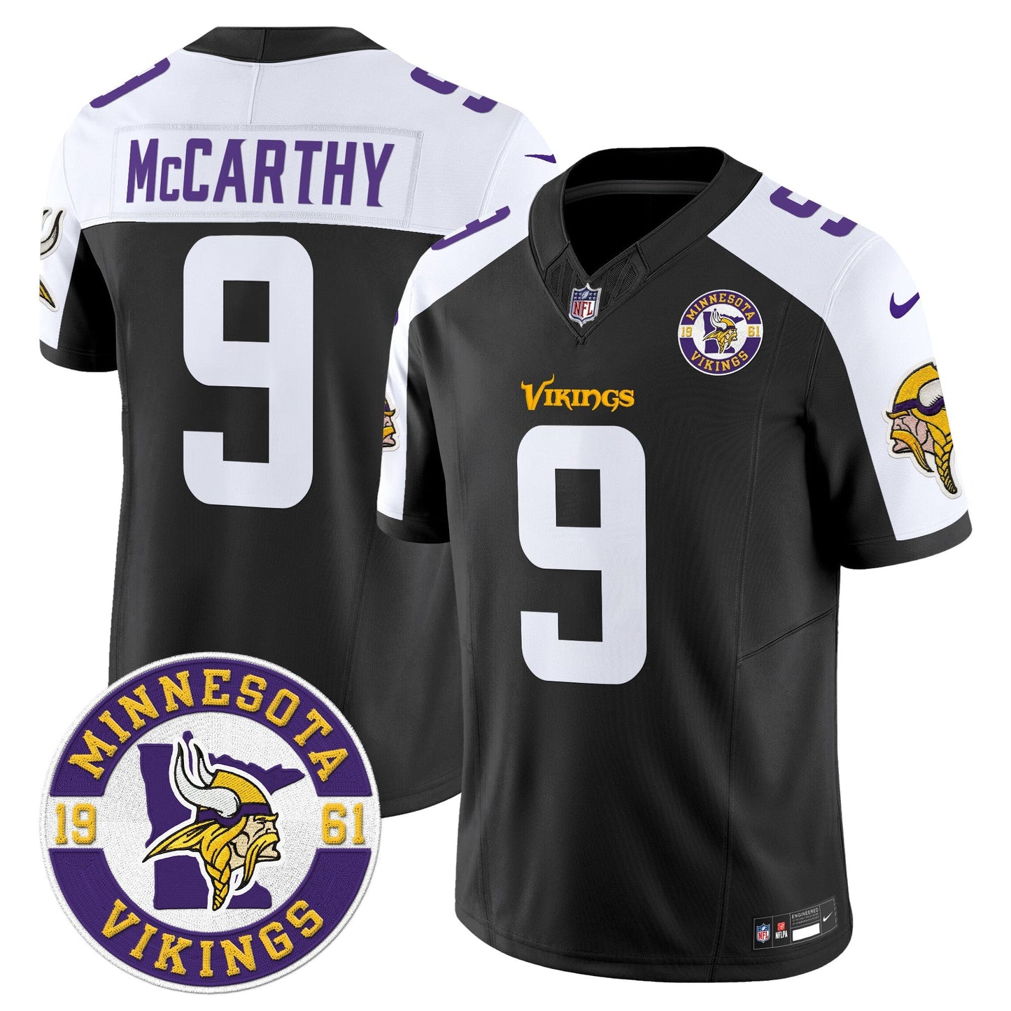 MIN King Of The North Patch Vapor Limited Jersey - Est. 1961 Patch - All Stitched