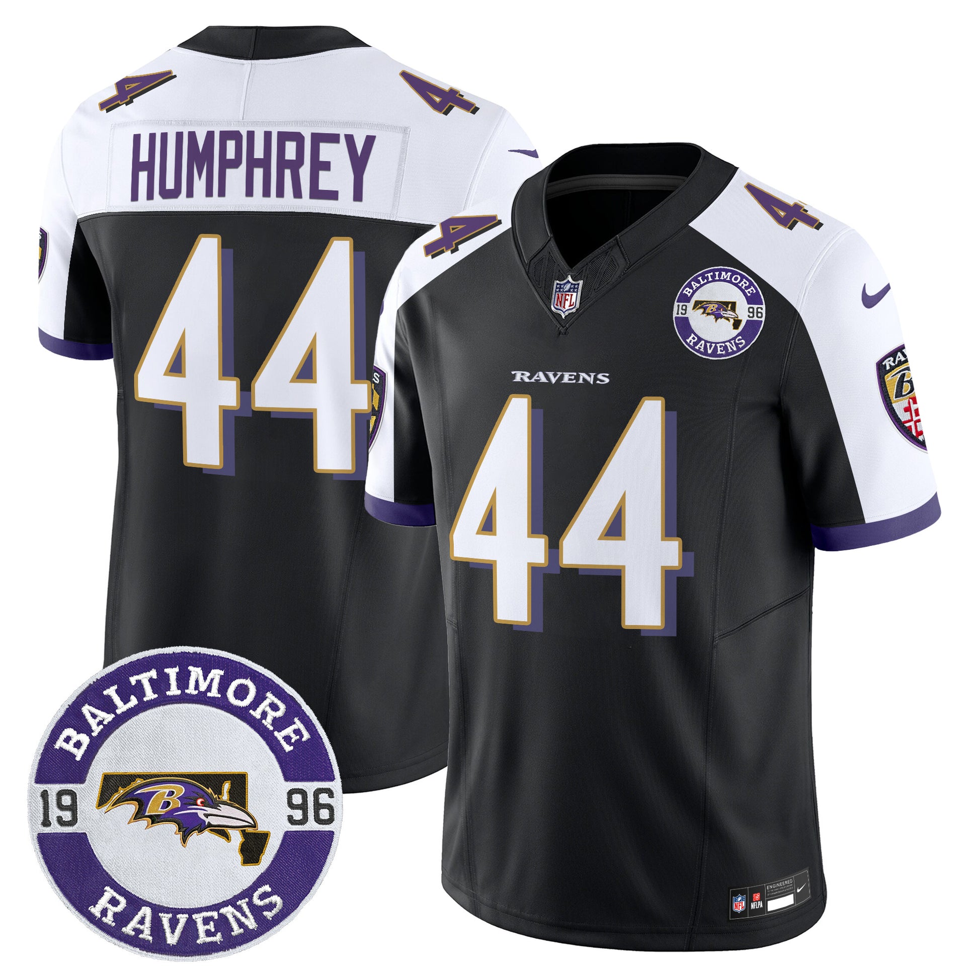 Men's Ravens 2024 Vapor Limited Jersey - Est. 1996 Patch - All Stitched