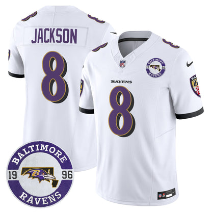 Men's Ravens 2024 Vapor Limited Jersey - Est. 1996 Patch - All Stitched
