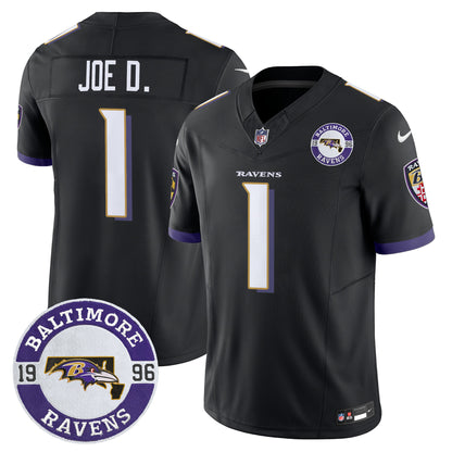 Men's Ravens 2024 Vapor Limited Jersey - Est. 1996 Patch - All Stitched