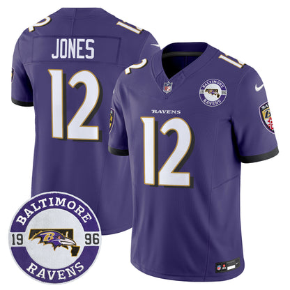 Men's Ravens 2024 Vapor Limited Jersey - Est. 1996 Patch - All Stitched