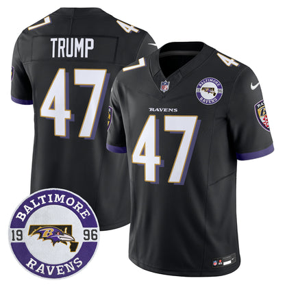 Men's Ravens 2024 Vapor Limited Jersey - Est. 1996 Patch - All Stitched