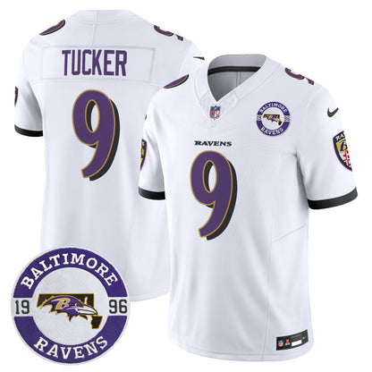 Men's Ravens 2024 Vapor Limited Jersey - Est. 1996 Patch - All Stitched