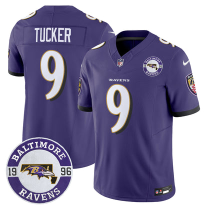 Men's Ravens 2024 Vapor Limited Jersey - Est. 1996 Patch - All Stitched