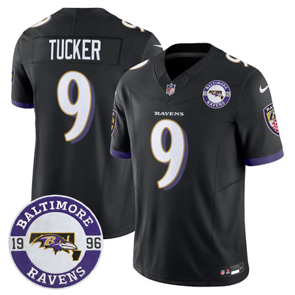 Men's Ravens 2024 Vapor Limited Jersey - Est. 1996 Patch - All Stitched