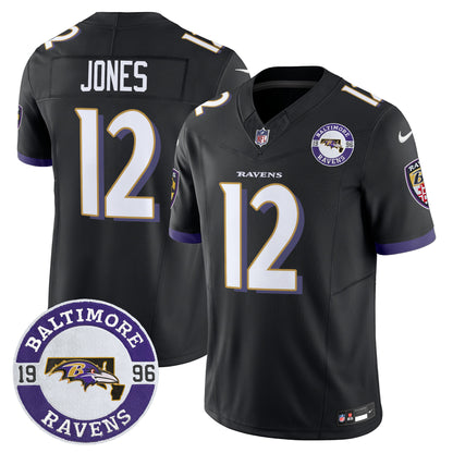 Men's Ravens 2024 Vapor Limited Jersey - Est. 1996 Patch - All Stitched