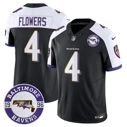 Men's Ravens 2024 Vapor Limited Jersey - Est. 1996 Patch - All Stitched
