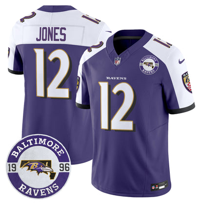 Men's Ravens 2024 Vapor Limited Jersey - Est. 1996 Patch - All Stitched