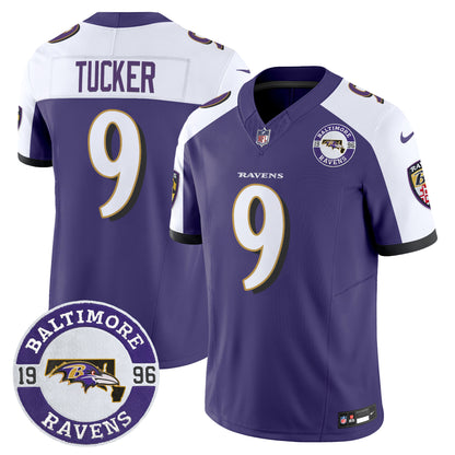Men's Ravens 2024 Vapor Limited Jersey - Est. 1996 Patch - All Stitched