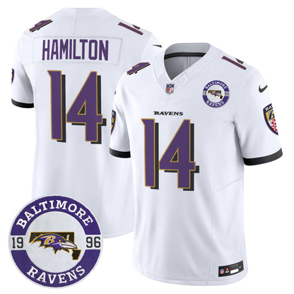 Men's Ravens 2024 Vapor Limited Jersey - Est. 1996 Patch - All Stitched