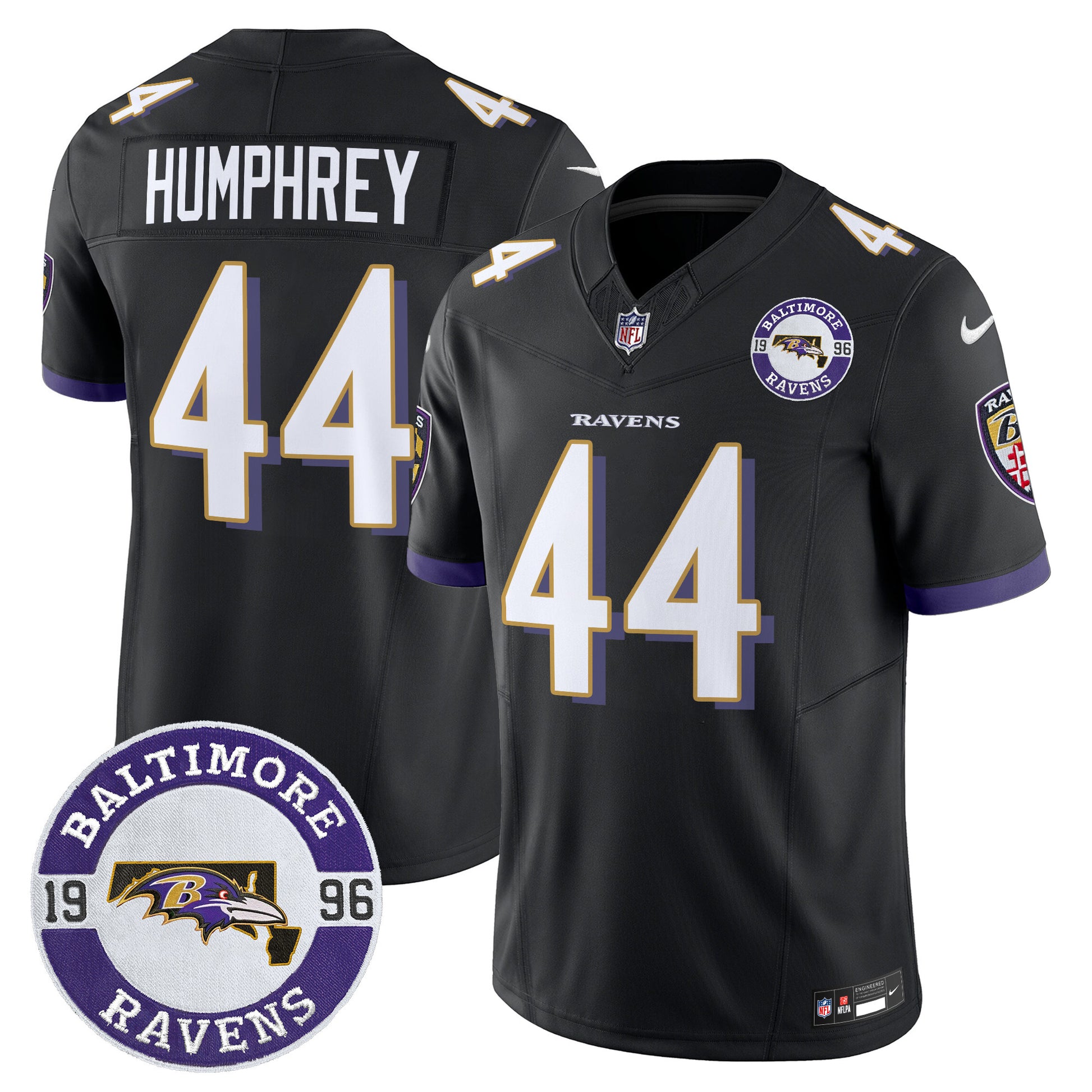 Men's Ravens 2024 Vapor Limited Jersey - Est. 1996 Patch - All Stitched