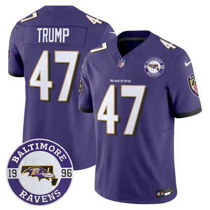 Men's Ravens 2024 Vapor Limited Jersey - Est. 1996 Patch - All Stitched