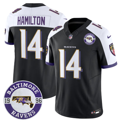 Men's Ravens 2024 Vapor Limited Jersey - Est. 1996 Patch - All Stitched
