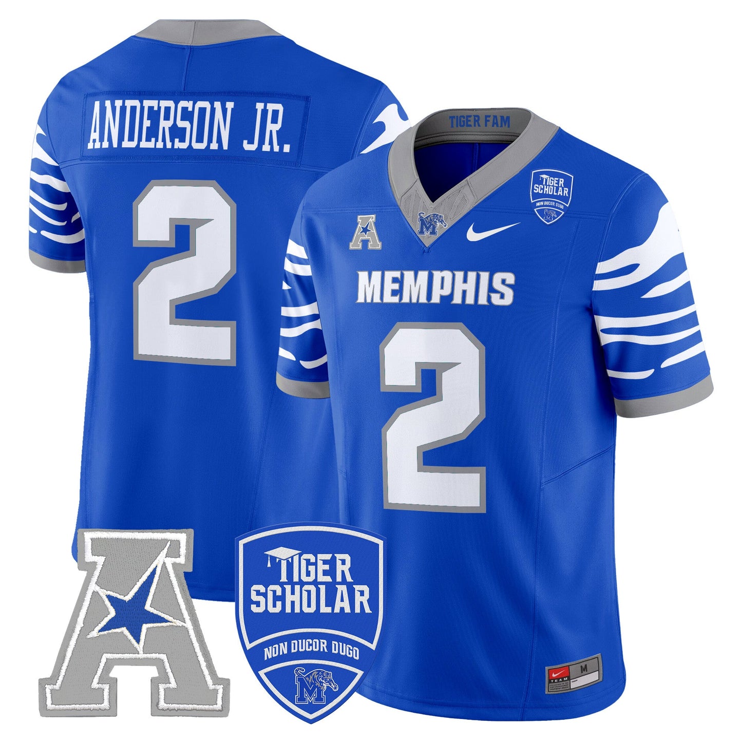 Memphis Tigers 2024 Vapor Limited Jersey - All Stitched