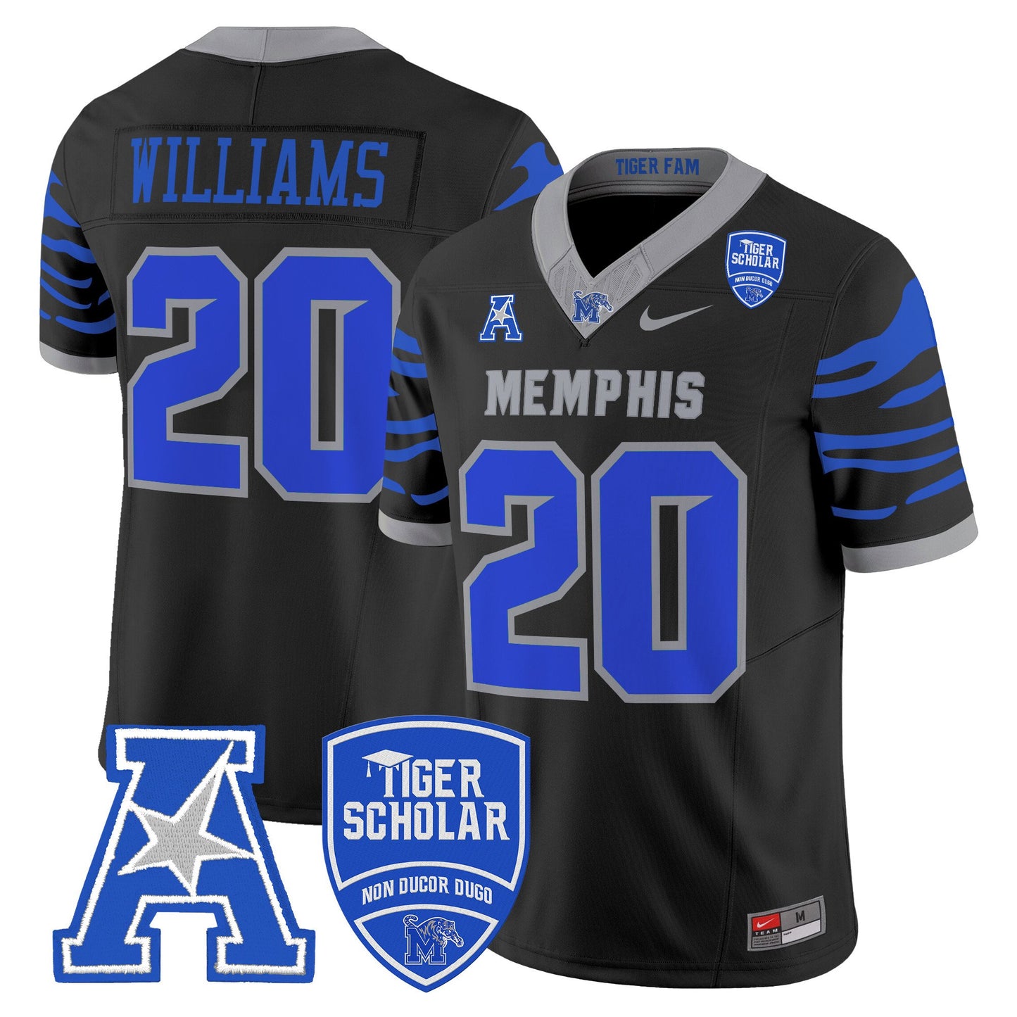 Men's Memphis Tigers 2025 Vapor Limited Jersey - All Stitched