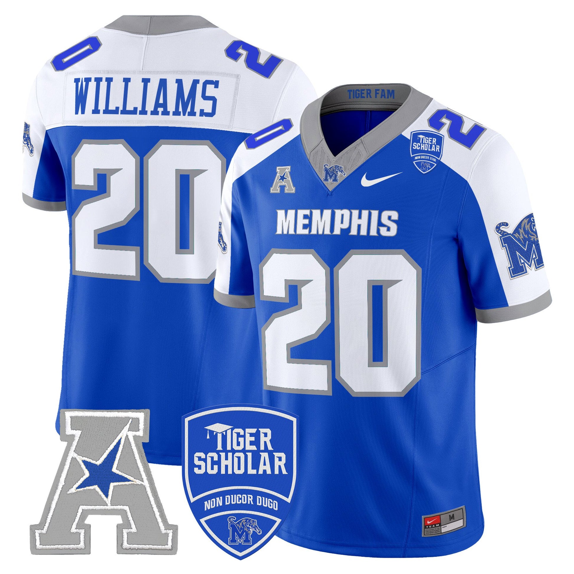 Men's Memphis Tigers 2025 Vapor Limited Jersey - All Stitched