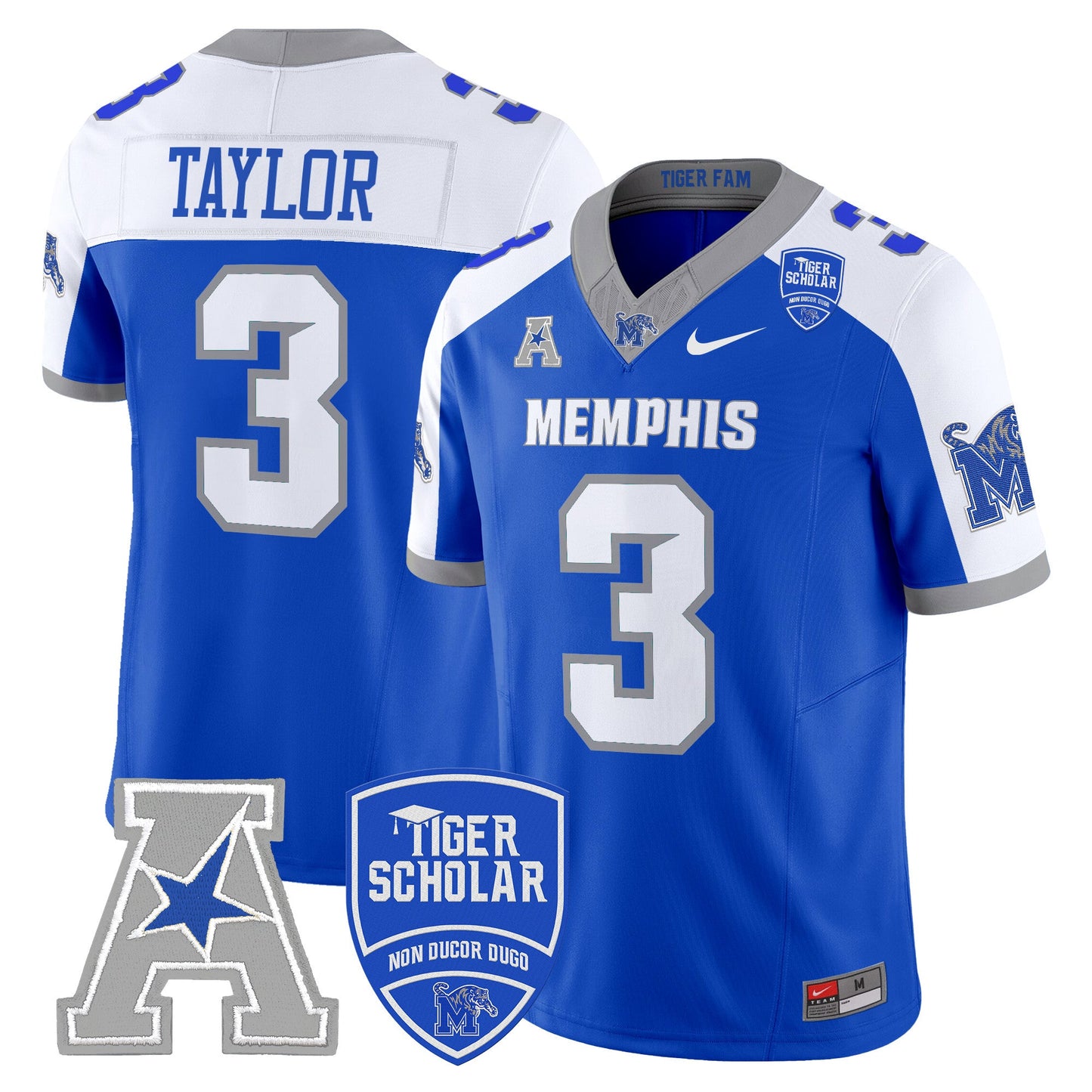 Memphis Tigers 2024 Vapor Limited Jersey - All Stitched