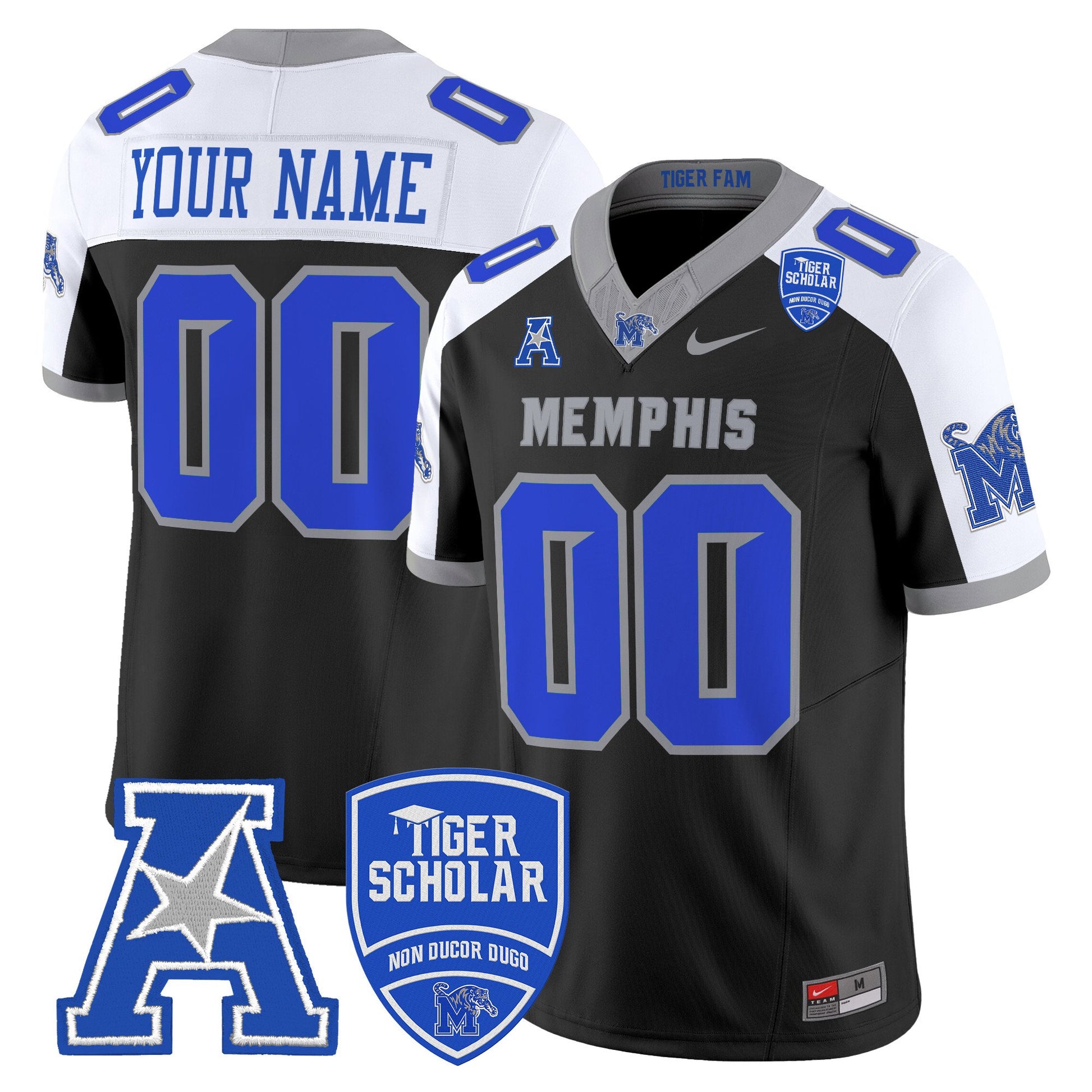 Memphis Tigers 2025 Vapor Limited Custom Jersey - All Stitched