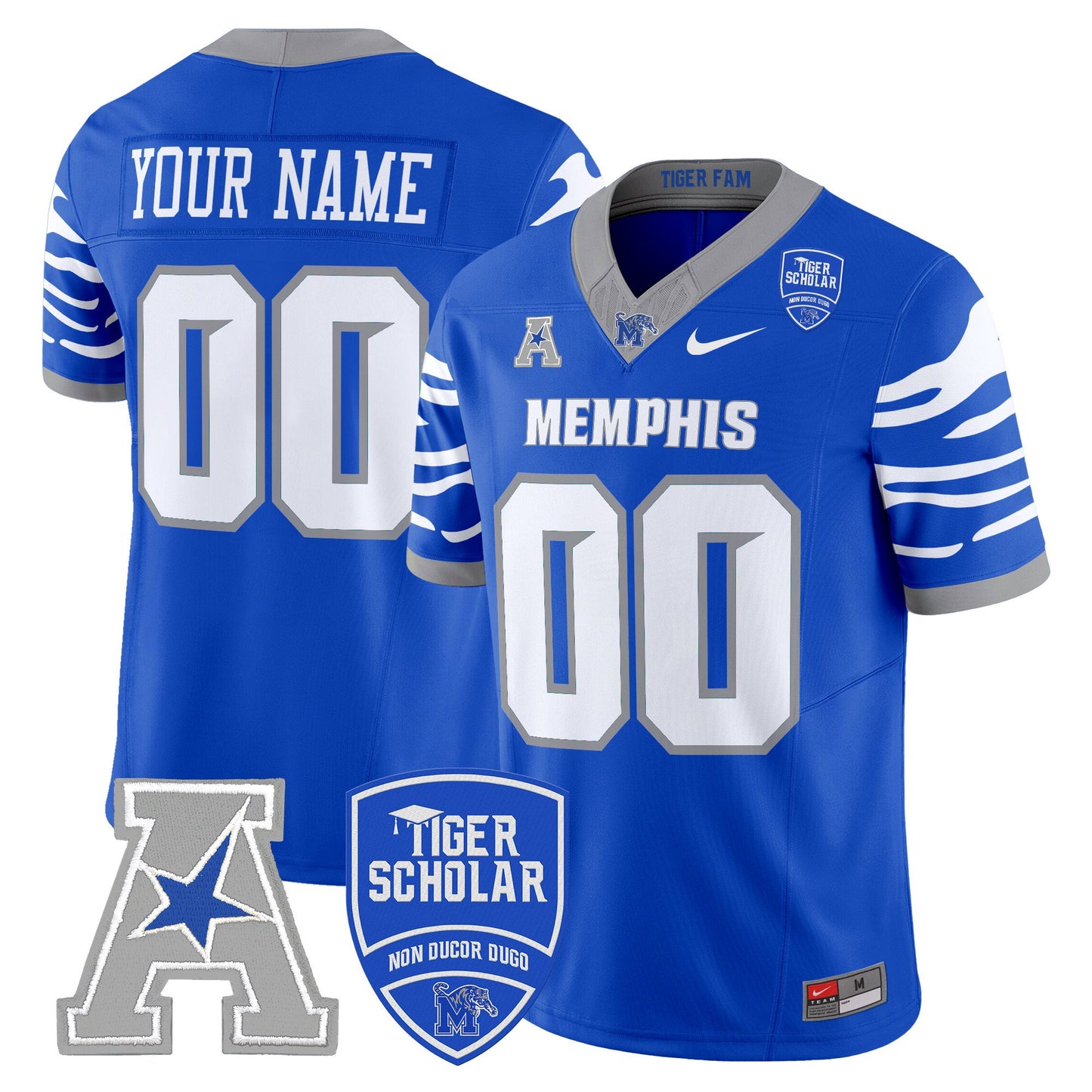 Memphis Tigers 2025 Vapor Limited Custom Jersey - All Stitched