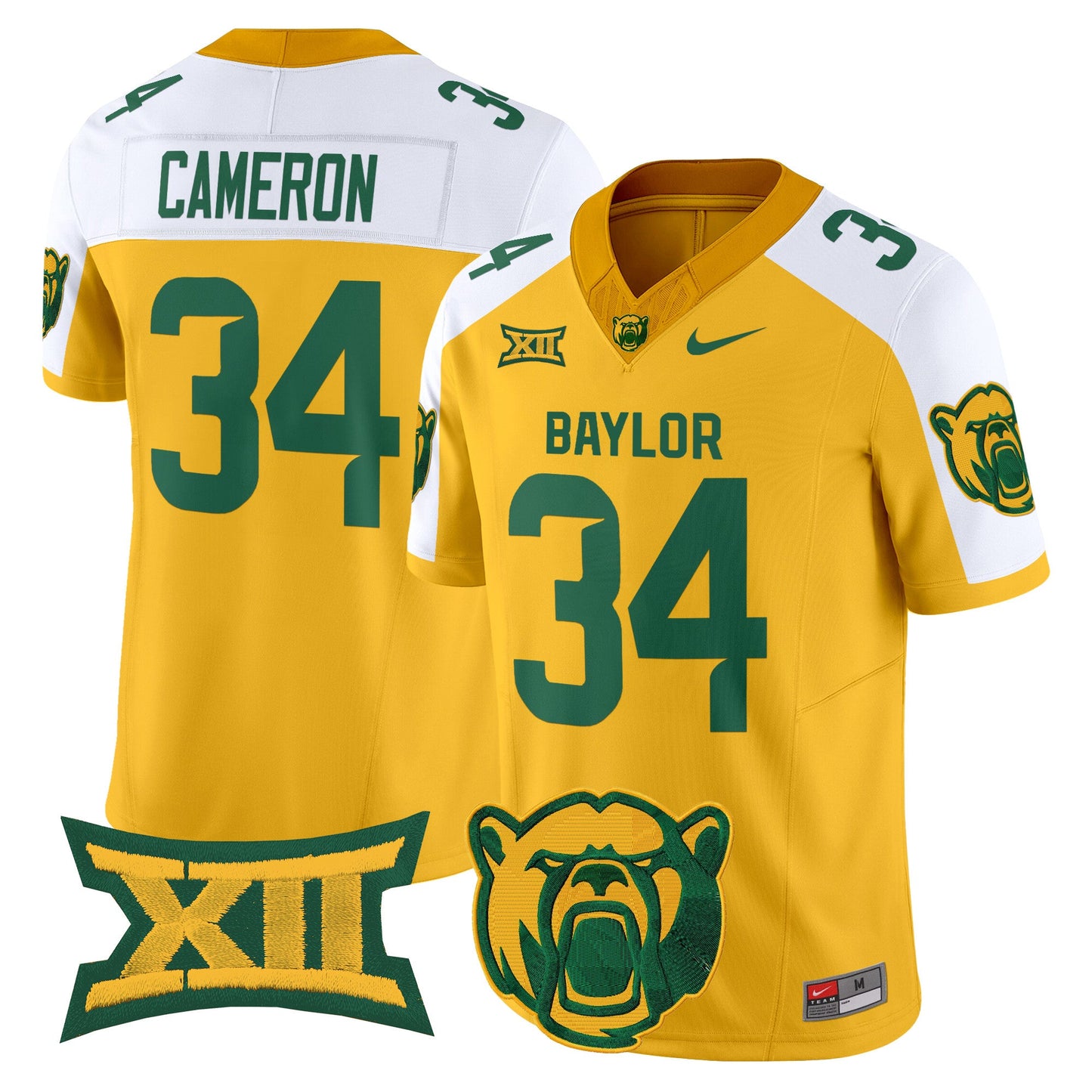 Men's Baylor Bears 2025 Vapor Limited Jersey V2 - All Stitched