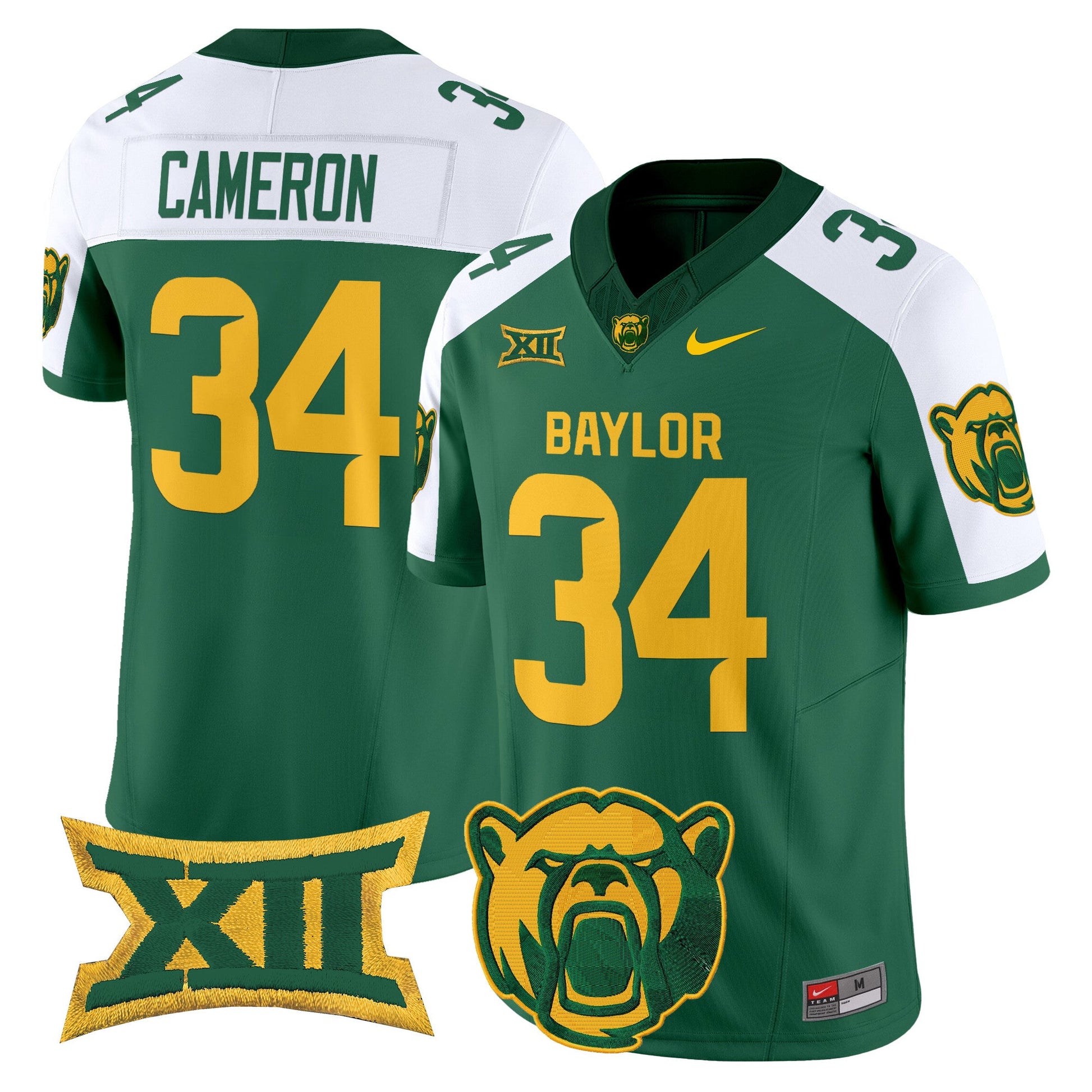 Men's Baylor Bears 2025 Vapor Limited Jersey V2 - All Stitched