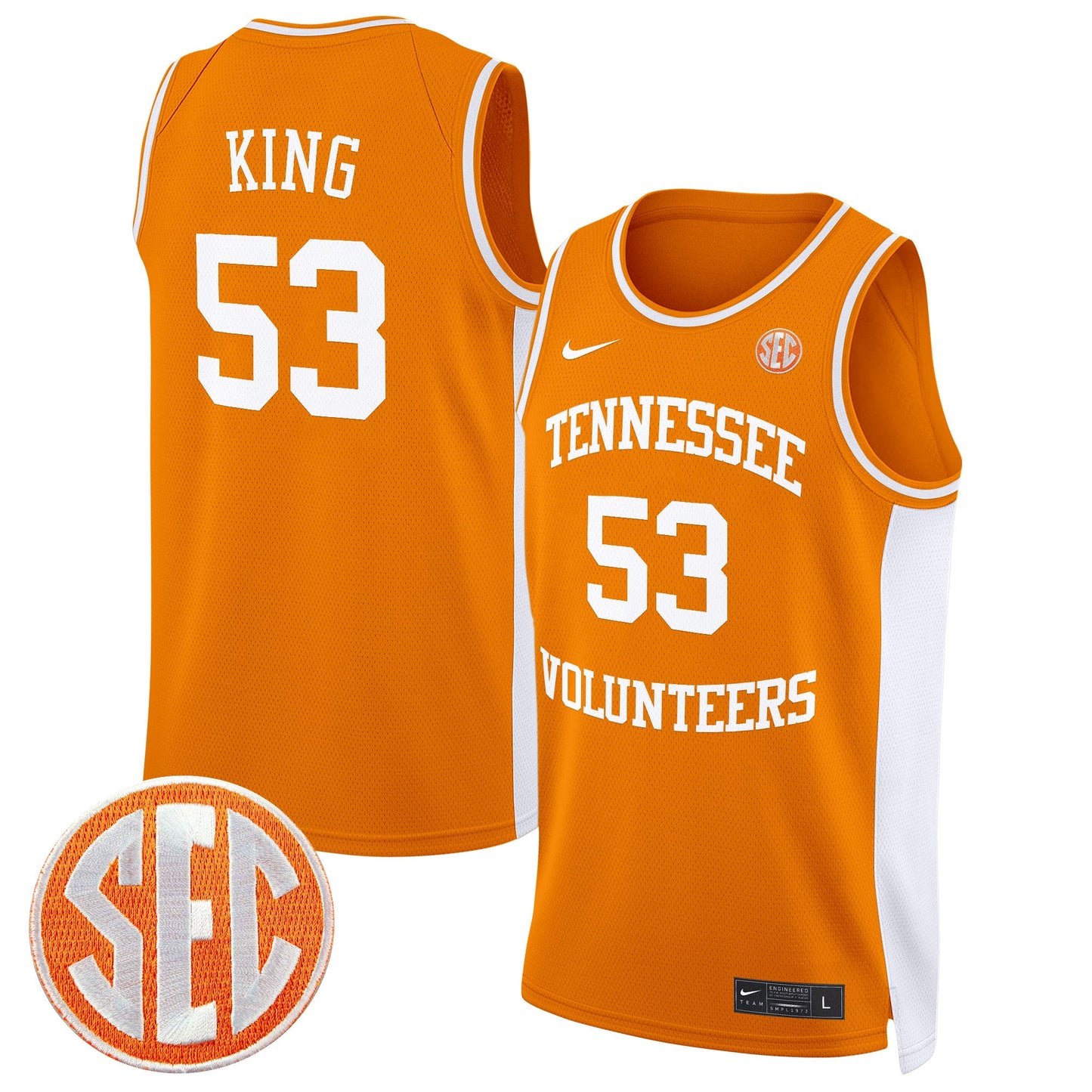 Tennessee Volunteers 2024 Swingman Basketball Jersey - All Stitched