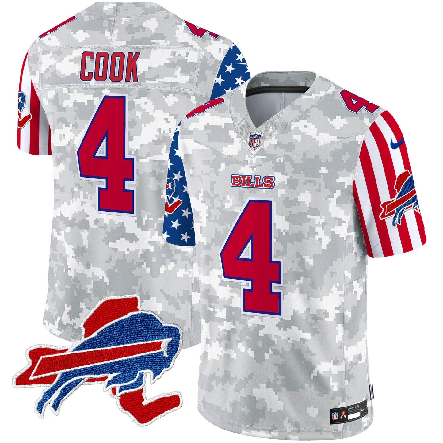 Men's Bills American Style Vapor Limited Jersey - All Stitched