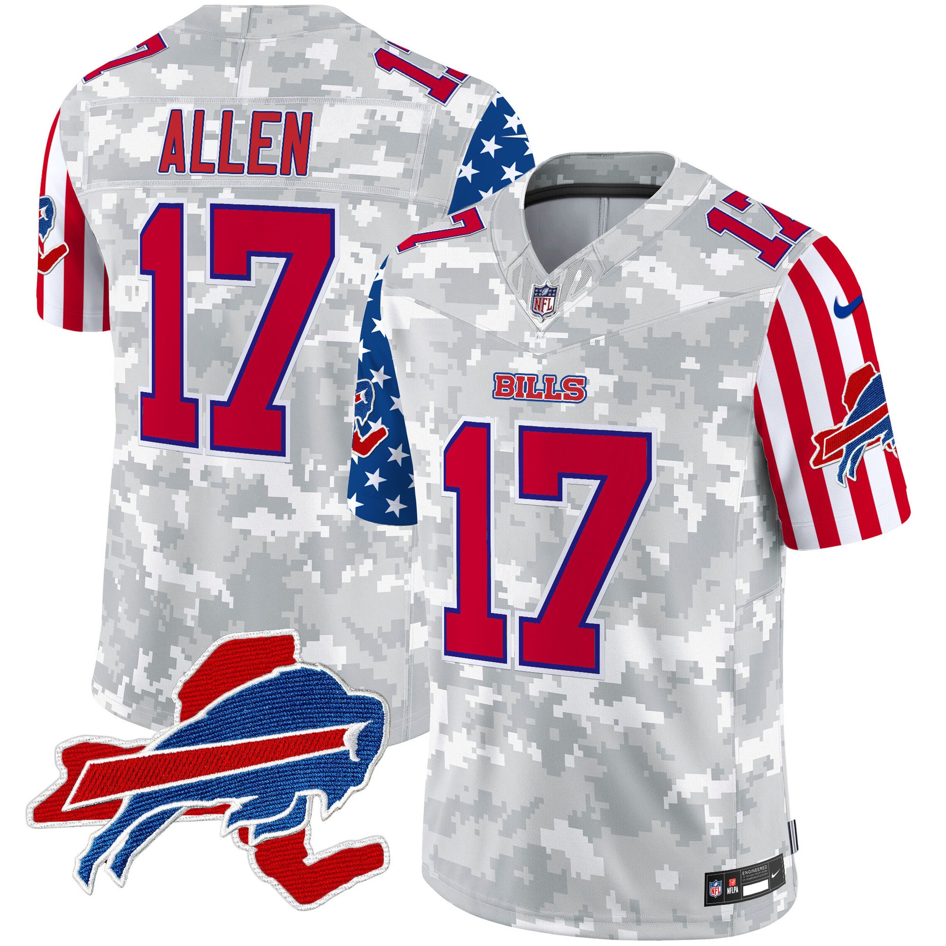 Men's Bills American Style Vapor Limited Jersey - All Stitched
