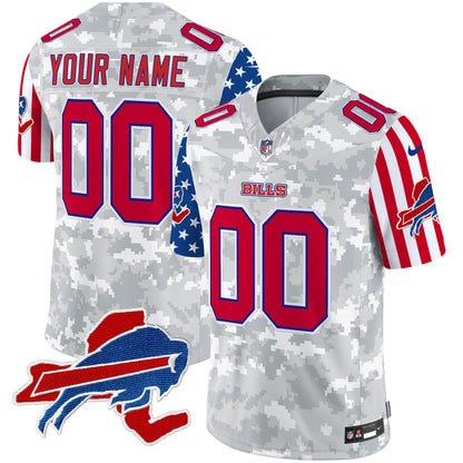 Bills American Style Vapor Limited Custom Jersey - All Stitched
