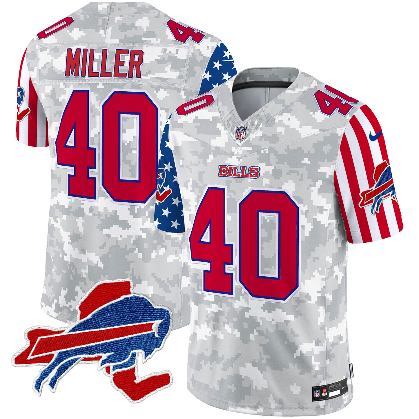 Men's Bills American Style Vapor Limited Jersey - All Stitched