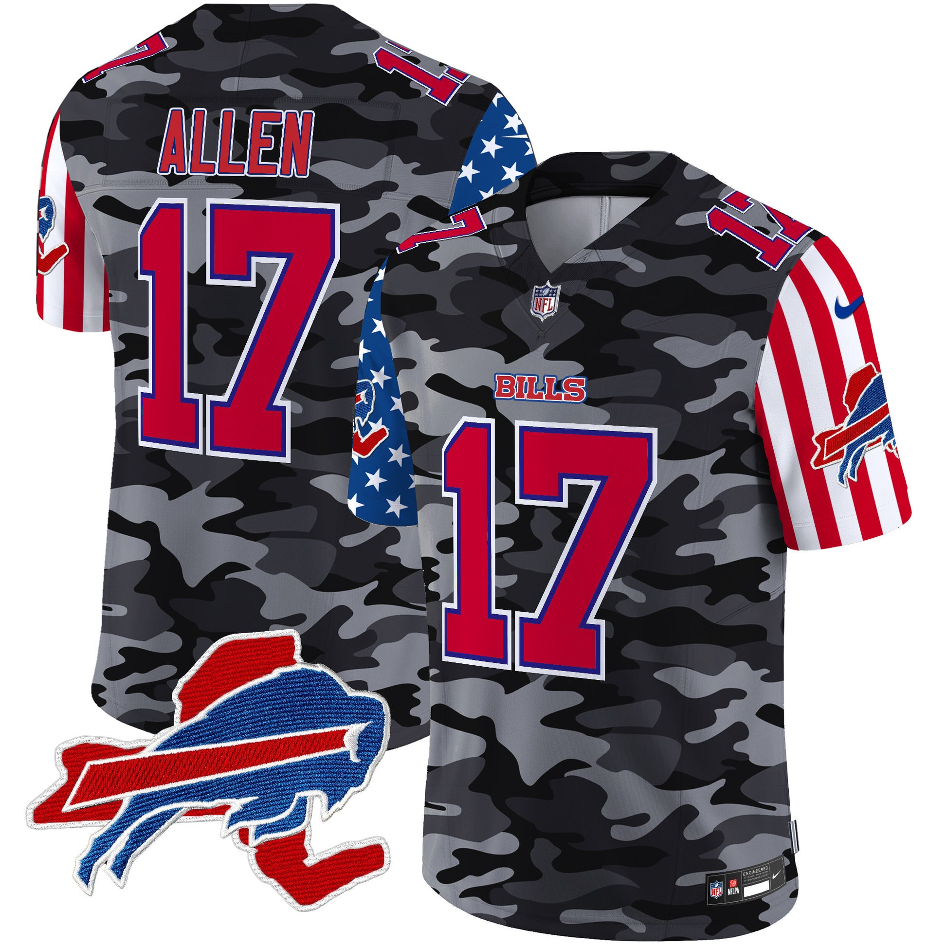 Men's Bills American Style Vapor Limited Jersey - All Stitched