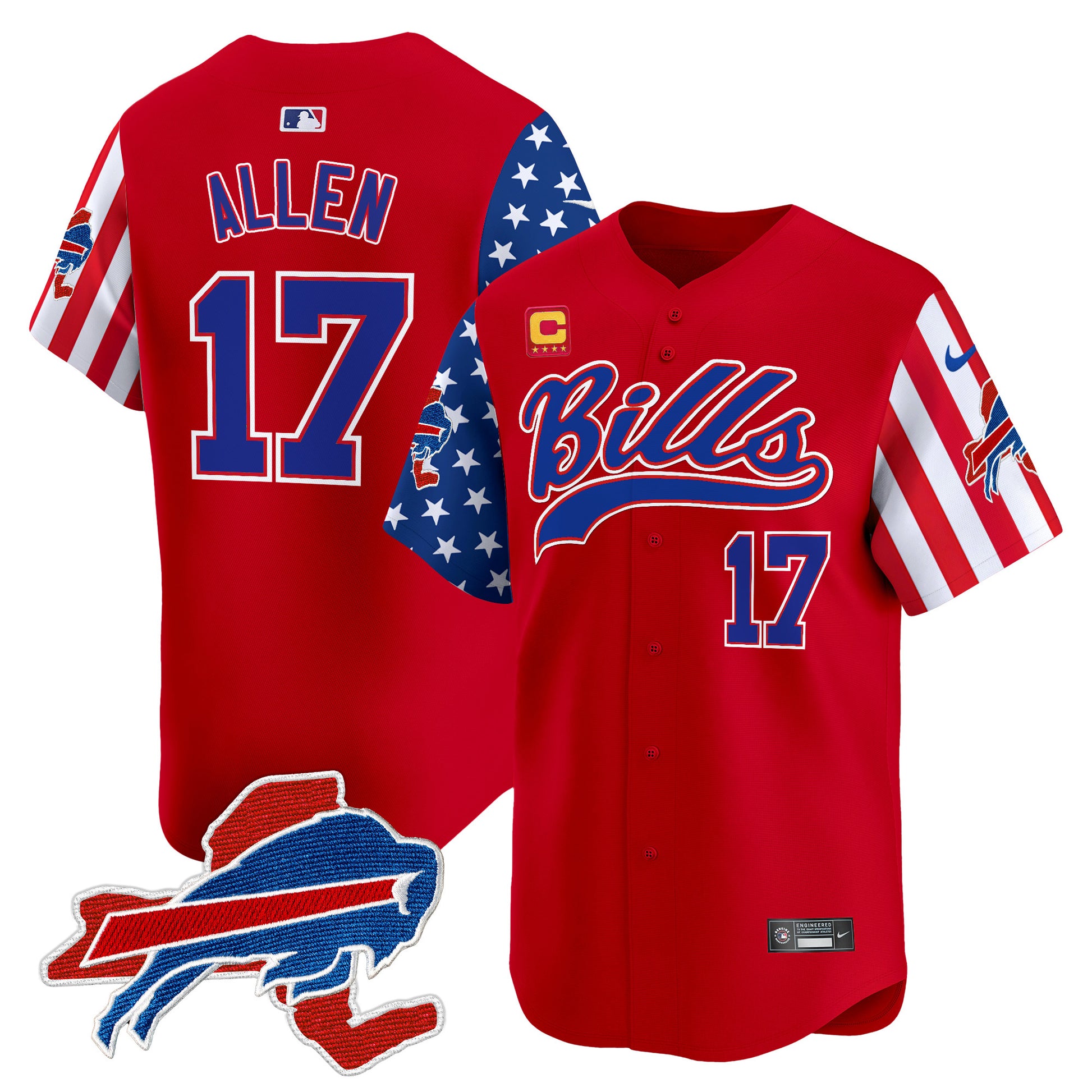 Men's Buffalo Bills 2024 American Style Vapor Baseball Jersey - All Stitched