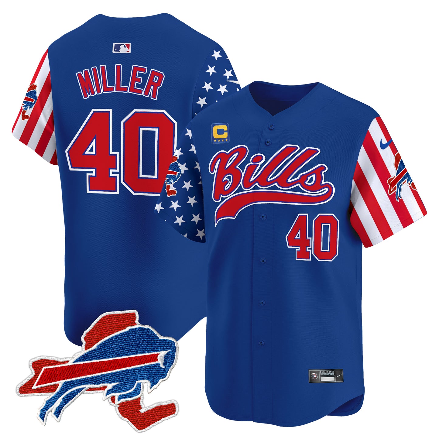 Men's Buffalo Bills 2024 American Style Vapor Baseball Jersey - All Stitched