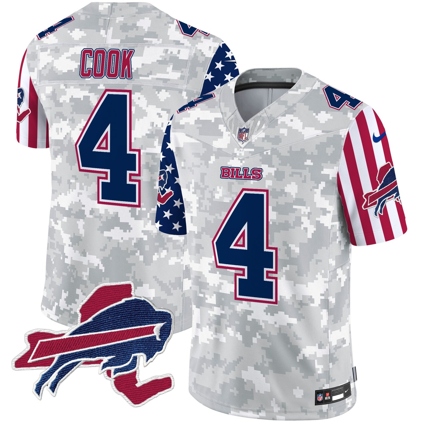 Men's Bills American Style Vapor Limited Jersey V2 - All Stitched